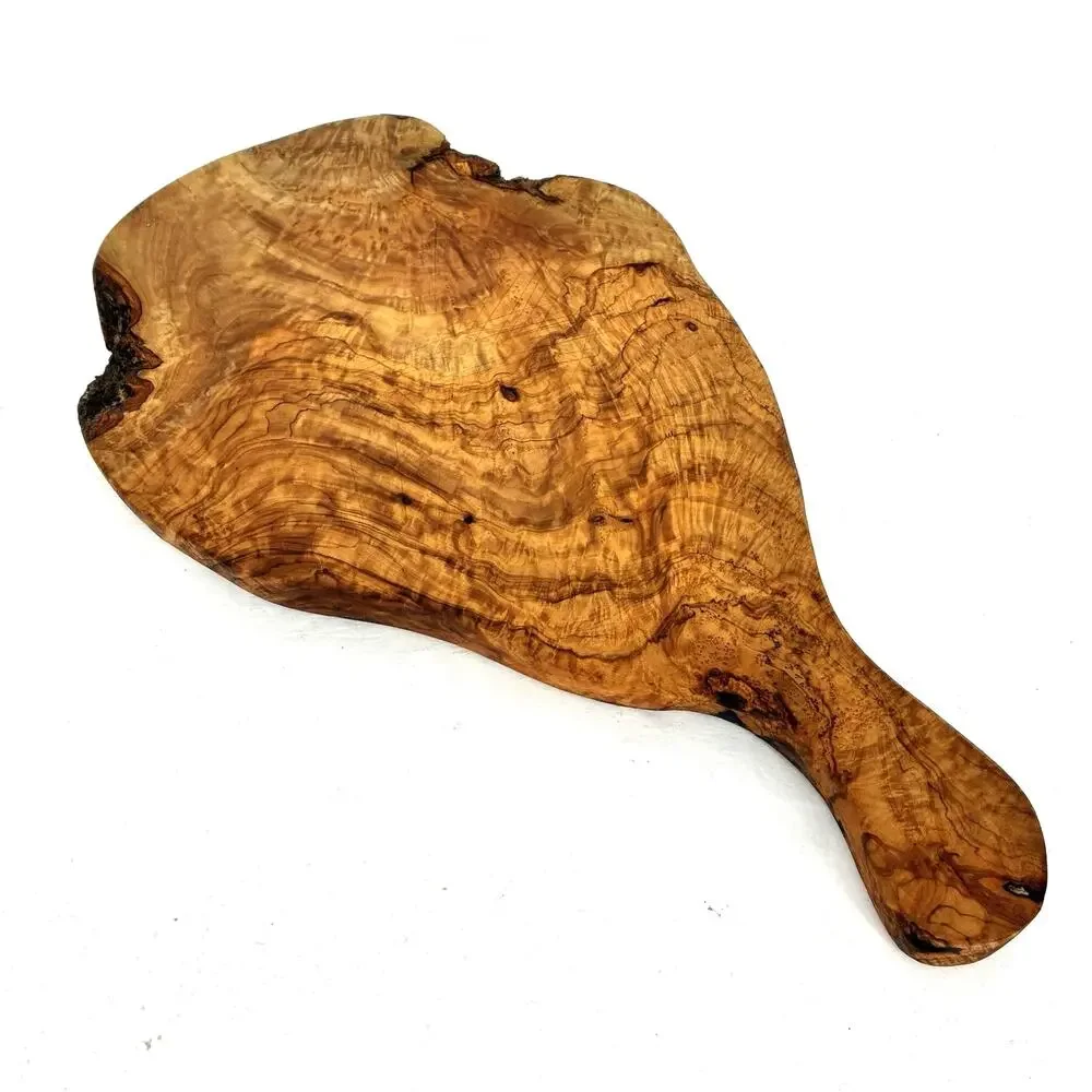 Olive Wood Burl Live Edge Charcuterie Cheese Serving Cutting Board 18